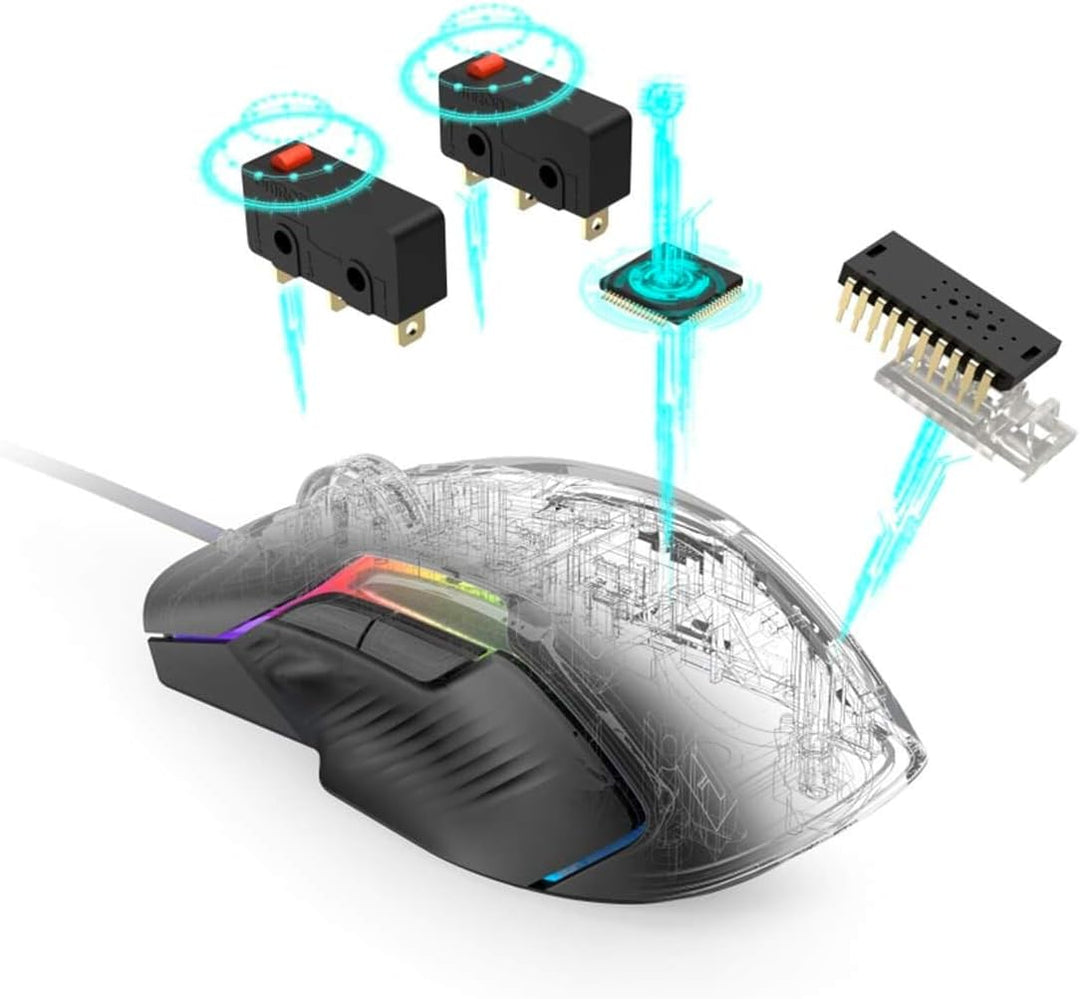 Hama Reaper 600 USB-Maus (optisch, 32000 DPI), Schwarz