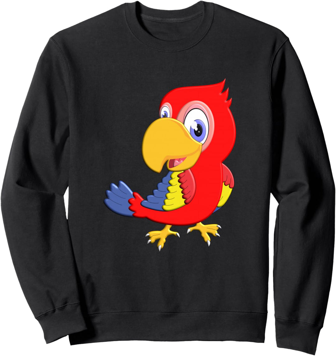 Papagei für Kinder mit dem Lieblingstier Papagei Sweatshirt