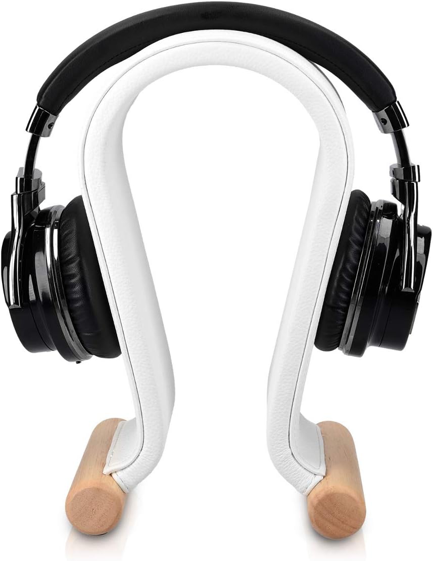 Navaris Universal Kopfhörerständer mit Kunstleder Bezug - Kopfhörer Halter Gaming Headset Halterung