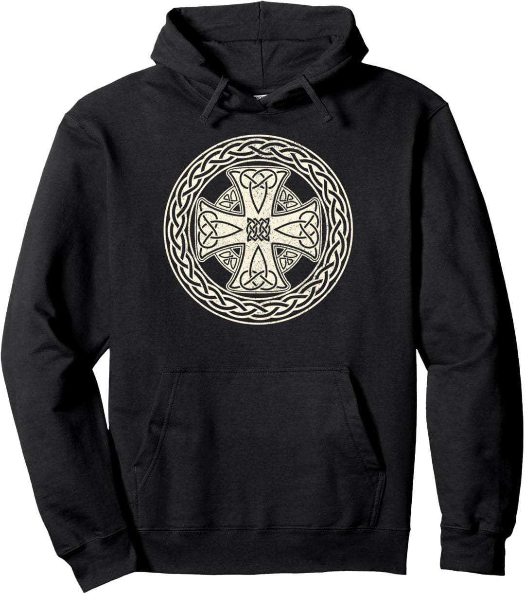 Gothic Keltisches Kreuz für Damen und Herren Pullover Hoodie