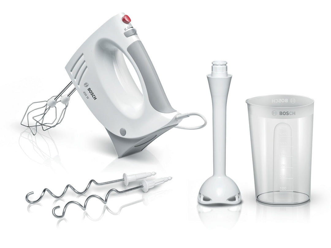 Bosch Hausgeräte Handrührer MFQ3540, Handrührgerät, 2 Rührbesen, 2 Edelstahl-Knethaken, spülmaschine