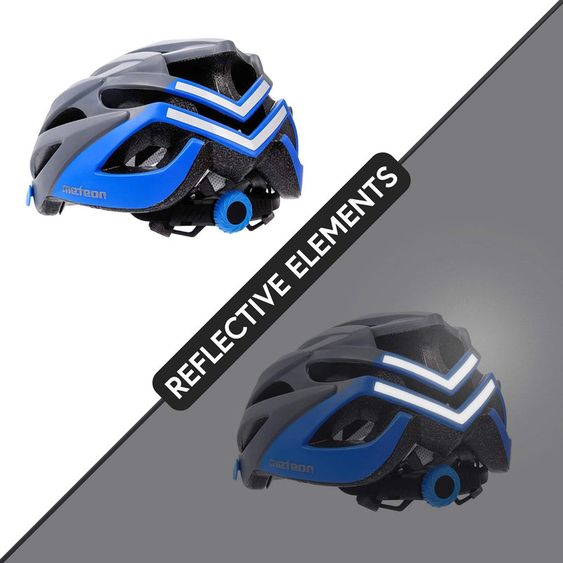 meteor® Marven Fahrradhelm Herren Damen Kinder-Helm MTB rollerhelm mädchen kinderfahrradhelm für Dow