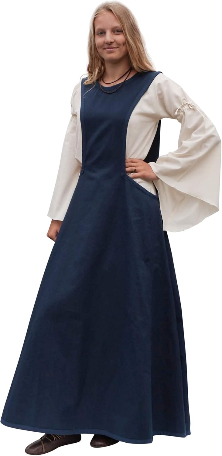 Battle-Merchant Mittelalter Überkleid Surcot Andra für Damen aus Canvas | Segeltuch Baumwolle Wiking