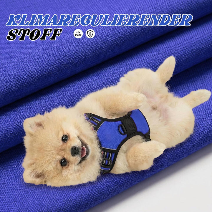 Funfox Hundegeschirr Mittelgrosse Hunde, Anti Zug Brustgeschirr Verstellbares Geschirr Hund, Antizie