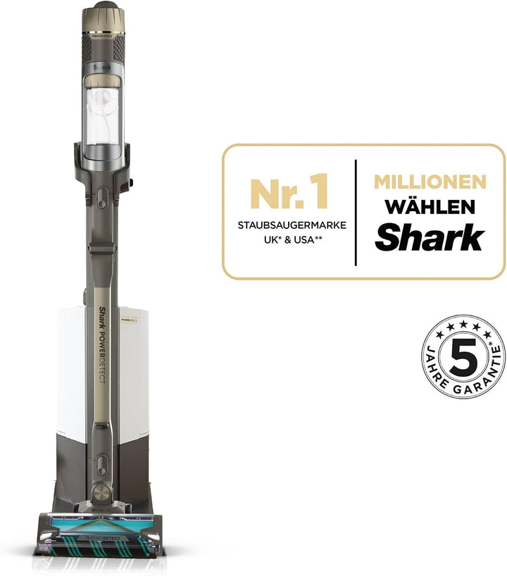 Shark PowerDetect Clean &amp; Empty Akku-Staubsauger mit Absaugstation, bis 70 Min. Laufzeit, kabellos,