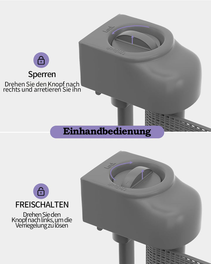 Treppenschutzgitter für Babys, 86 cm hoch, ausziehbar bis 180 cm breit, Kinderschutzgitter für Türen