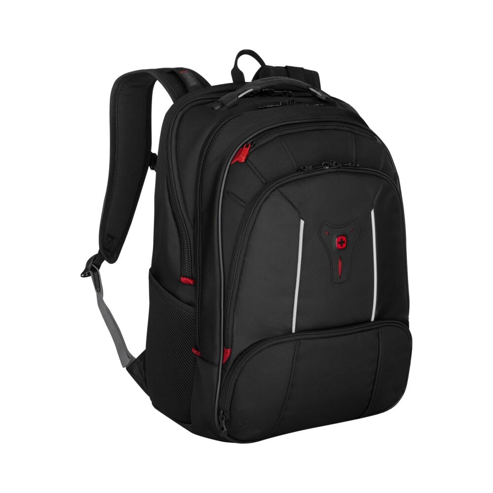 WENGER Carbon Pro Rucksack mit Tablet-Fach, Notebook bis 17 Zoll, Hülle 15.6 Zoll, Tablet bis 10 Zol