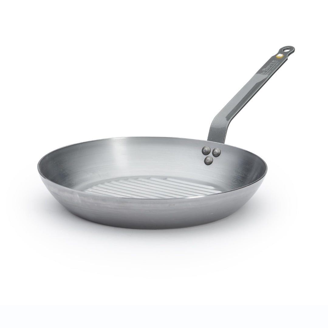 De Buyer 5613.32 Grillpfanne, Edelstahl, Silber, 32 cm