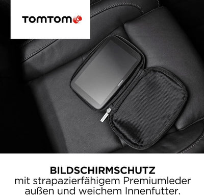 TomTom Premium Ledertasche für TomTom GO Discover und TomTom GO Expert, 17,8 cm (7 Zoll), Schwarz, 1