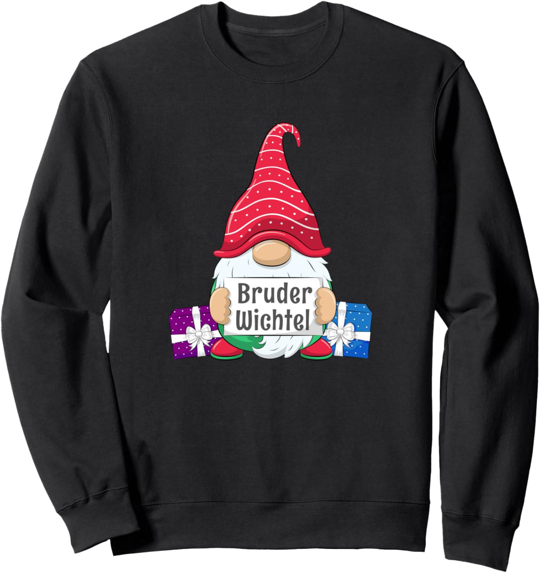Bruder Wichtel Partnerlook Familien Outfit Junge Weihnachten Sweatshirt