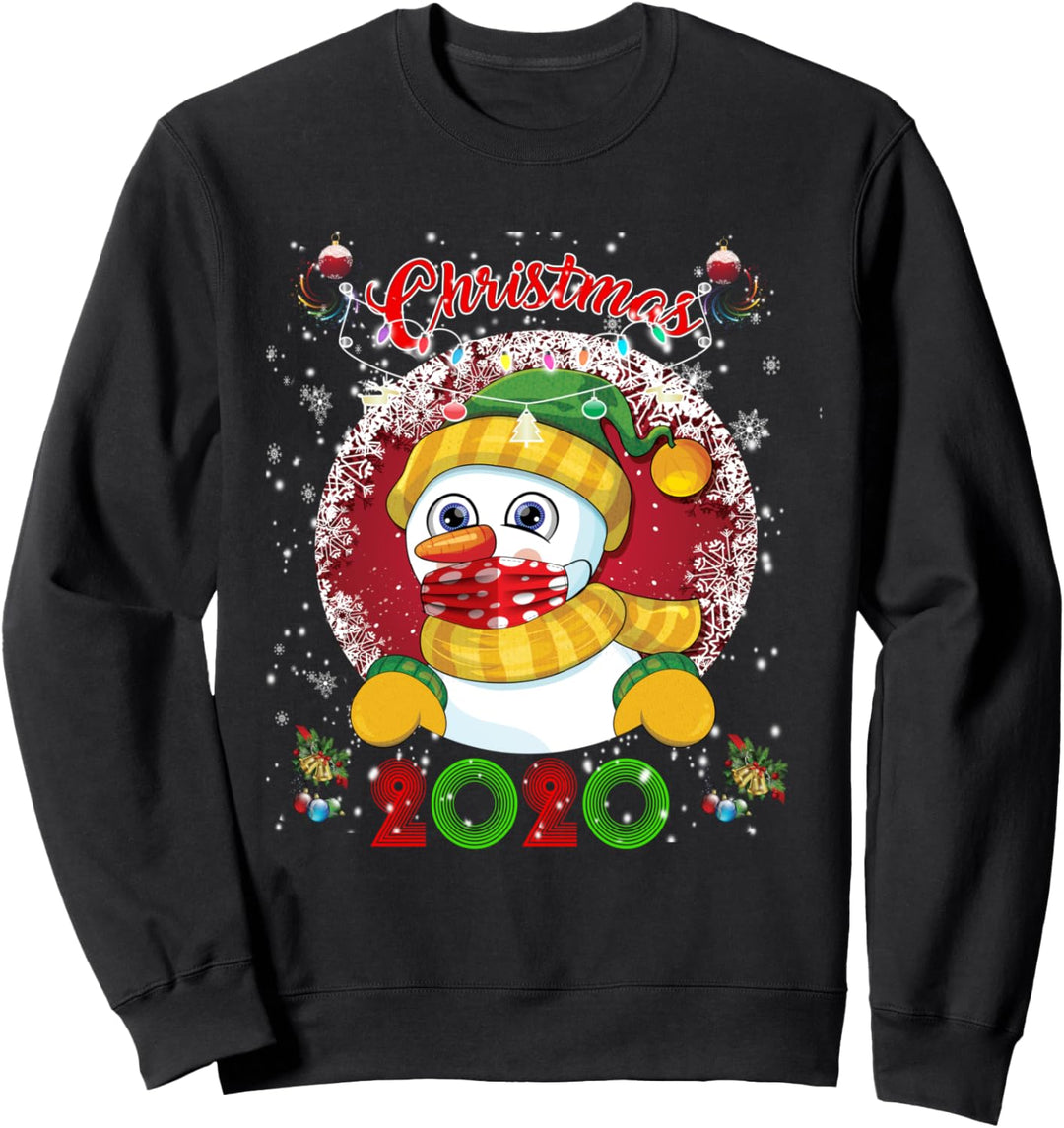 2020 Weihnachten Quarantäne Shirt Schneemann Kostüm Sweatshirt