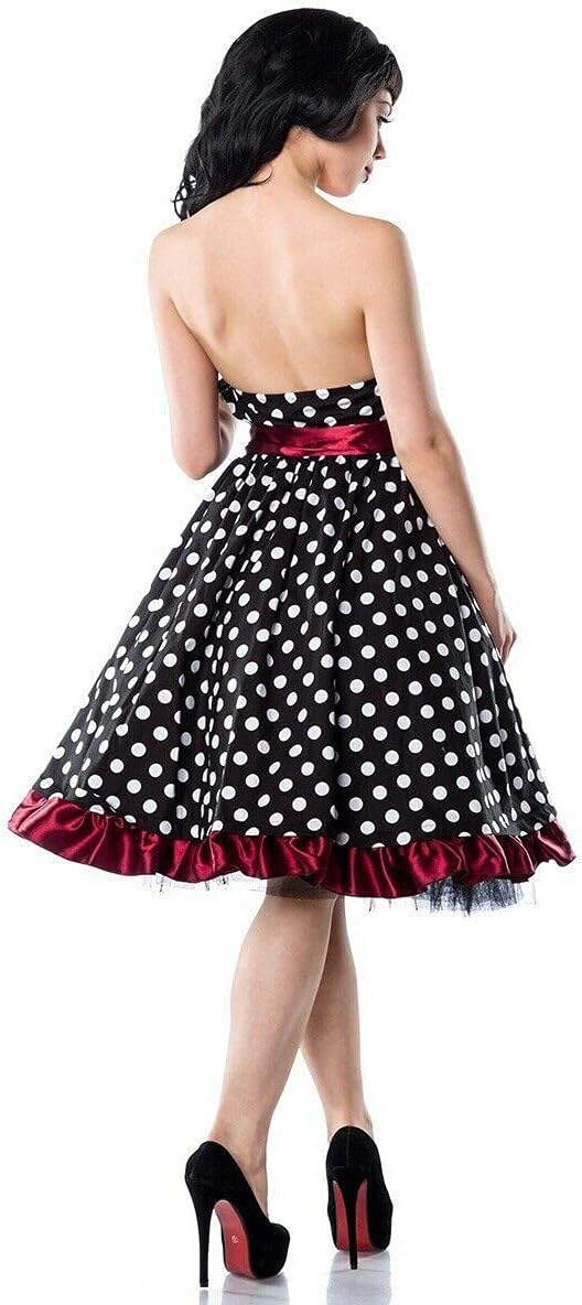 Chic Star - Rockabilly-Kleid - schwarz/weiss/rot - 2XL