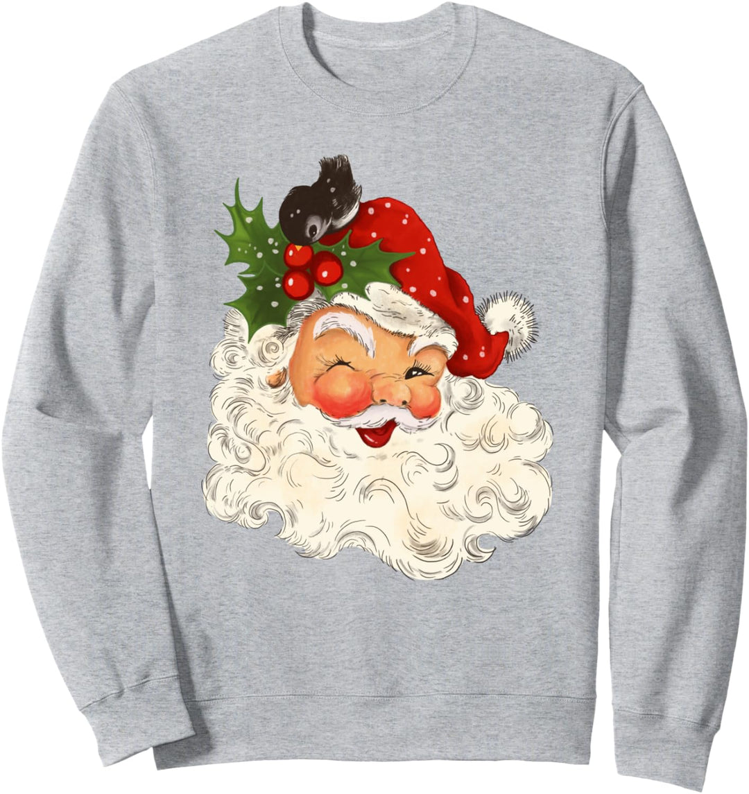 Weihnachten Frohe Weihnachten Vintage Santa Sweatshirt