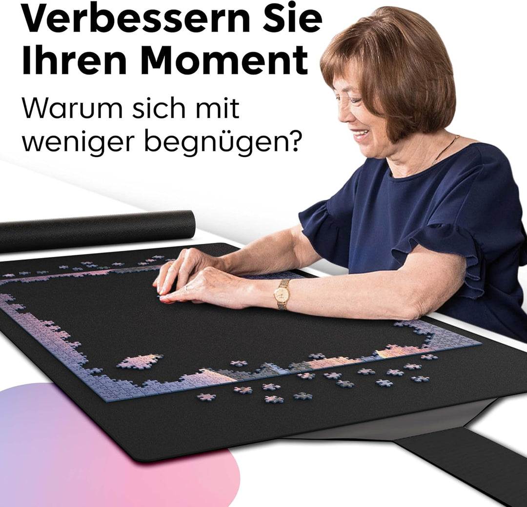 Puzzlup Puzzlematte bis 3000 Teile - 95 x 150 cm - Premium Puzzle Rolle für 500, 1000, 1500, 2000 un