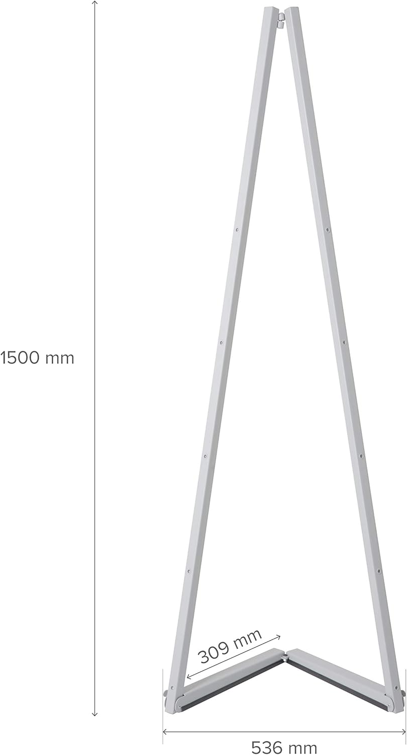 Mobile Staffelei aus Aluminium in Silber | Easel für Rahmen bis 120 cm höhe | Künstler Staffelei bis