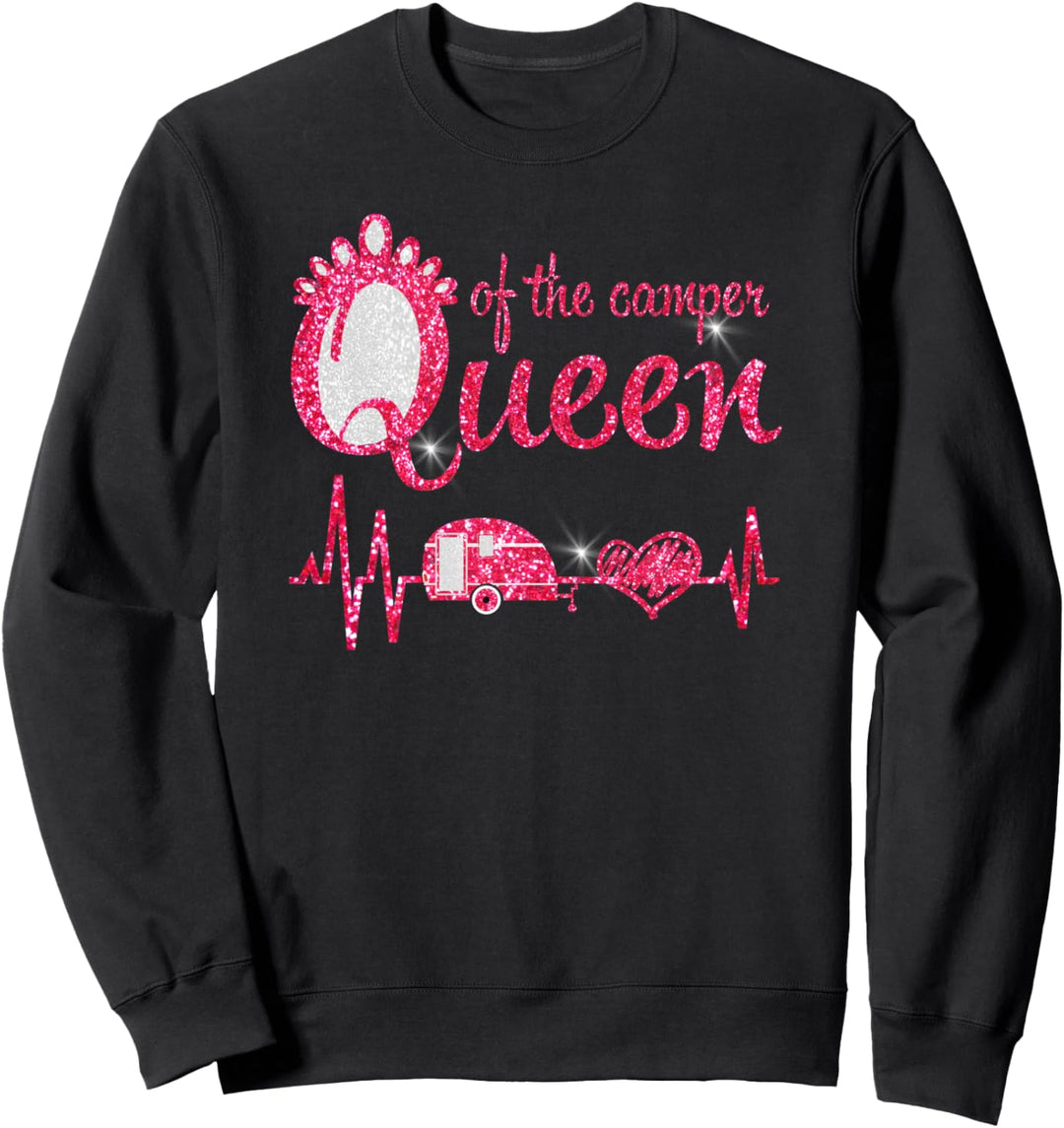 QUEEN OF THE CAMPER CAMPERIN DAMEN CAMPING GESCHENKIDEE Sweatshirt