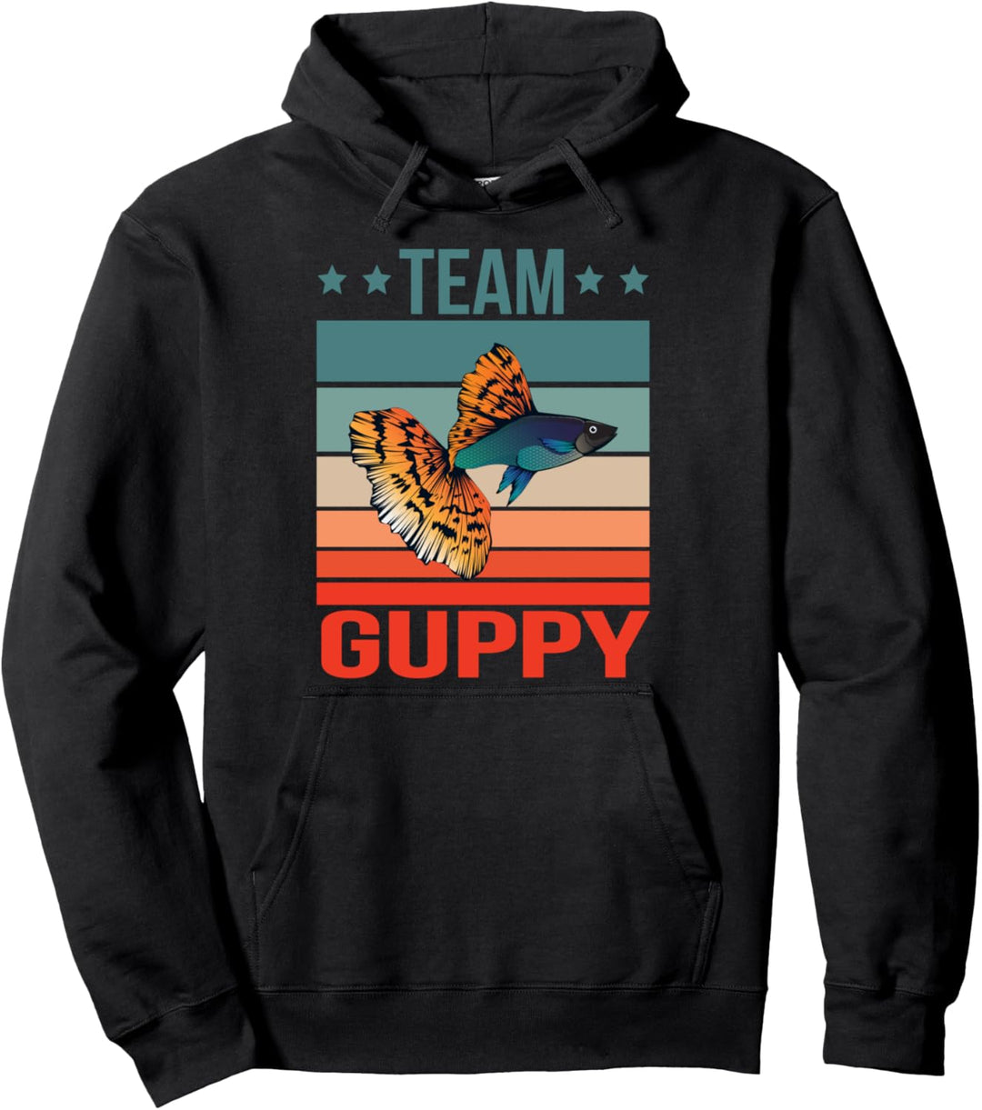 Team Guppy Fisch Aquarium Besitzer Guppy Pullover Hoodie