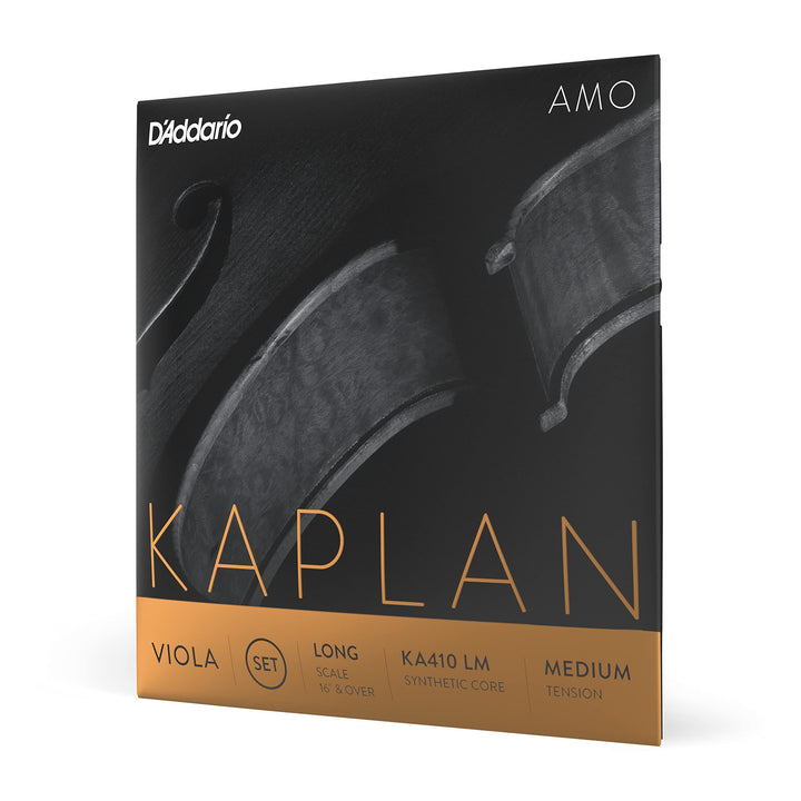 D'Addario Kaplan Amo Viola Saiten - Komplettsatz - KA410 LM - Viola Saiten - Lange Skala, Mittlere S