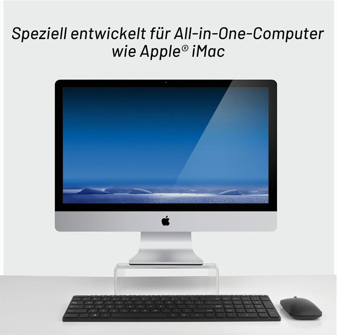 Desq Acryl Monitorständer Höhe 7 cm Dutch Design, 1539, transparent Standard, Standard