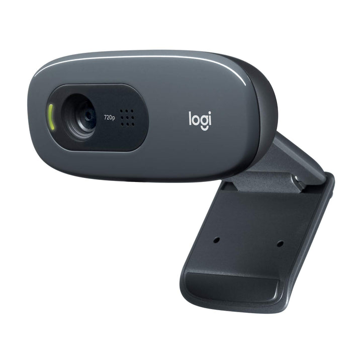 Logitech C270 Webcam, HD 720p, 60° Sichtfeld, Fester Fokus, Belichtungskorrektur, USB-Anschluss, Rau