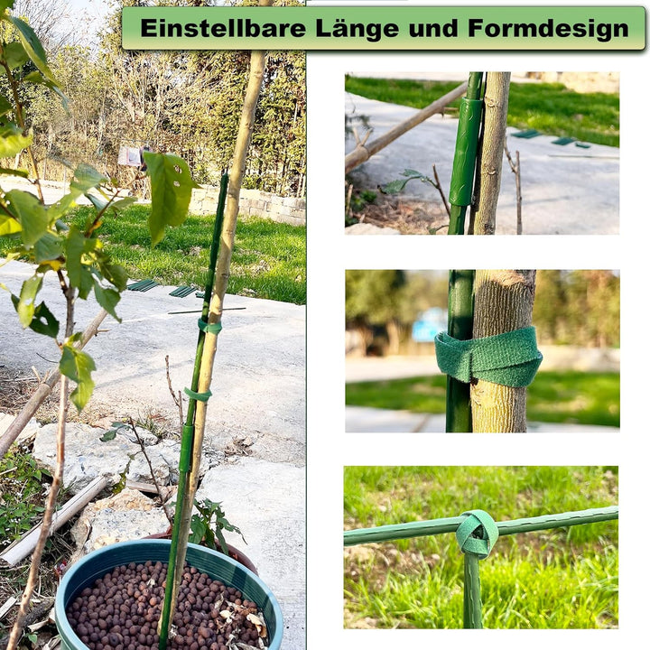 20x Pflanzstäbe Rankhilfe, Kunststoff Beschichtetes Stahlrohr Rostfrei Pflanzenstab, Pflanzstab mit