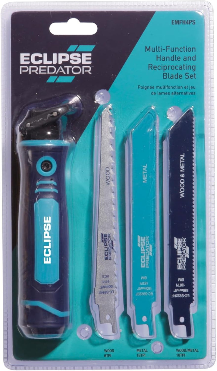 Eclipse Professional Tools EMFH4PS Multifunktionsgriff und Stichsägeblatt-Set, Handsäge zum Schneide