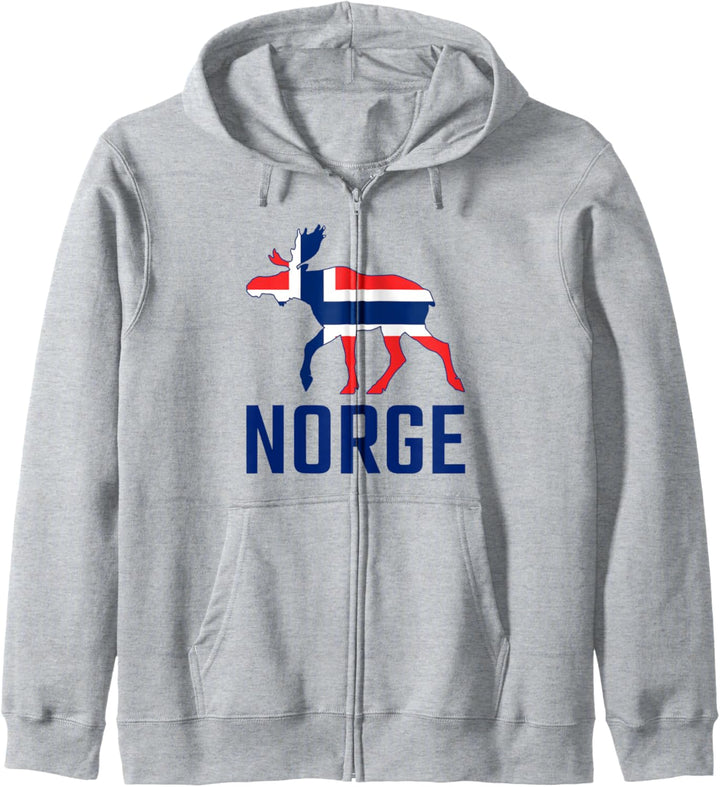Norge Elch Norwegen Flagge Kapuzenjacke