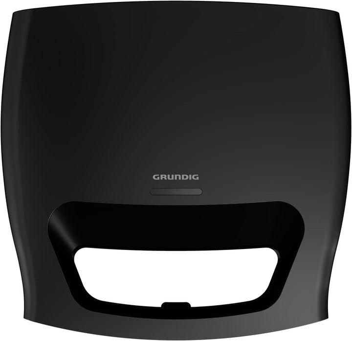 Grundig SWM2940 SWM 2940 Sandwichmaker, Schwarz-Metallic/Edelstahl Single, Single