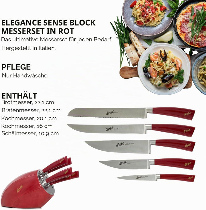 Berkel Elegance Messerblöcke Nowe Rot