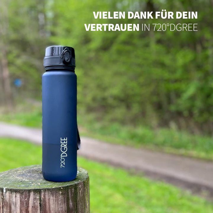 720°DGREE Trinkflasche 1,5l “uberBottle“ +Früchtebehälter - BPA-Frei, Auslaufsicher - Wasserflasche
