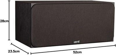 Davis Acoustics Ariane C2 schwarz (schwarz) – Zentrale 3-Wege/4 Lautsprecher