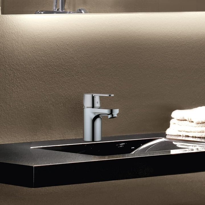 GROHE Get - Einhand- Waschtischarmatur (wassersparend, schnelle Befestigung, inkl.Temperaturbegrenze