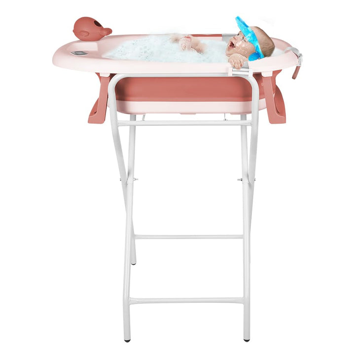 Babybadewanne mit Ständer, ergonomisches Babybad mit Ständer, Organizer für Eltern,Kinderbadewanne m