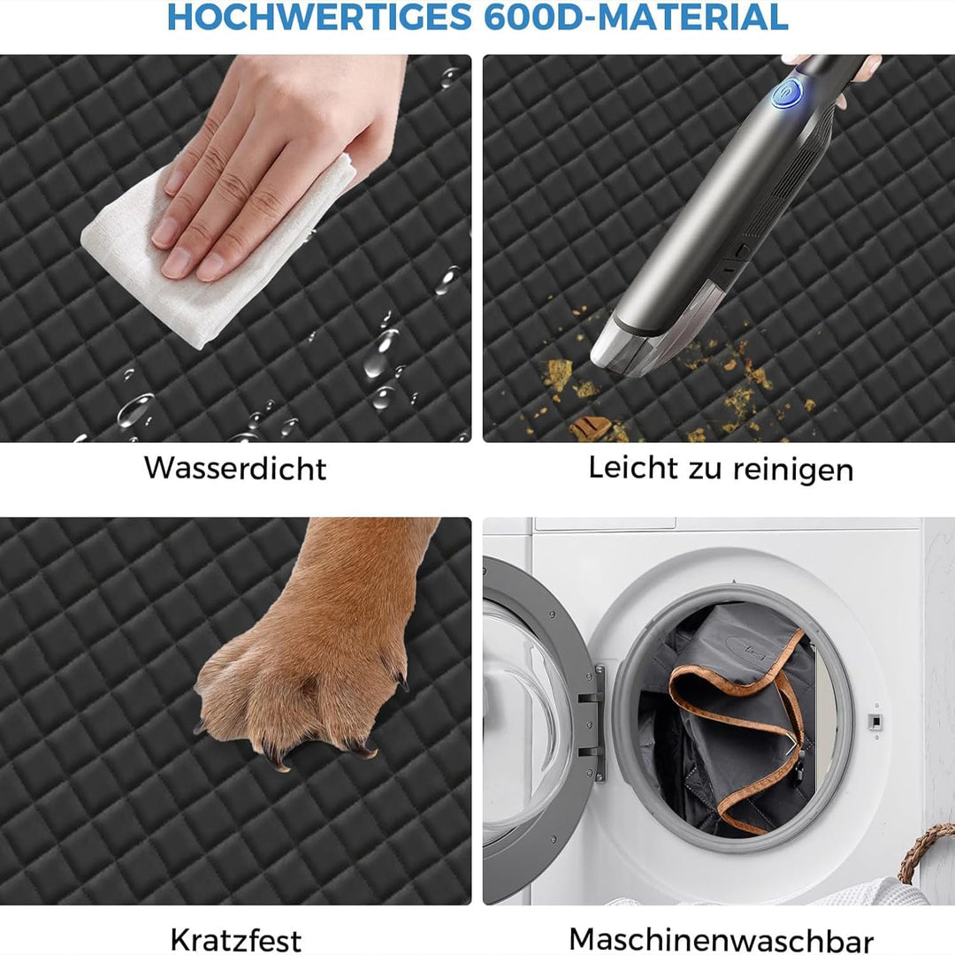 Hundedecke Auto Rücksitz, wasserdicht, Kratzfest Hunde-Autositz Rücksitz, für die meisten Autos, SUV