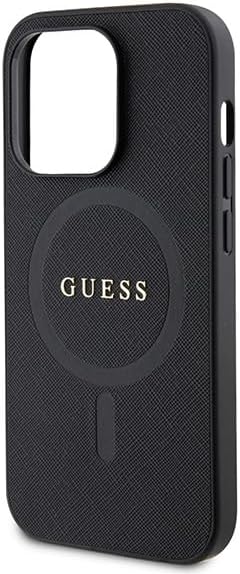 GUESS GUHMP15LPSAHMCK Hülle für iPhone 15 Pro 6.1" Schwarz hardcase Saffiano