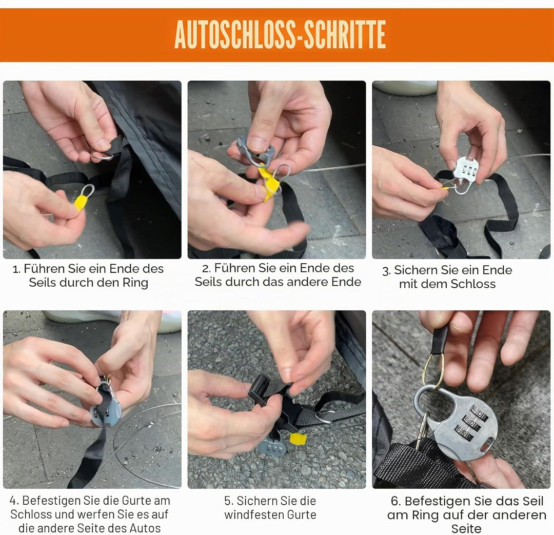 Autoabdeckung Passend für Volkswagen Touran 2003-2024, wasserdichte Vollgarage Autoplane mit Reissve