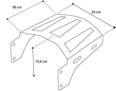 Topcase Träger Doppelsitzbank für Harley Davidson CVO Street Glide 14-23 Chrom