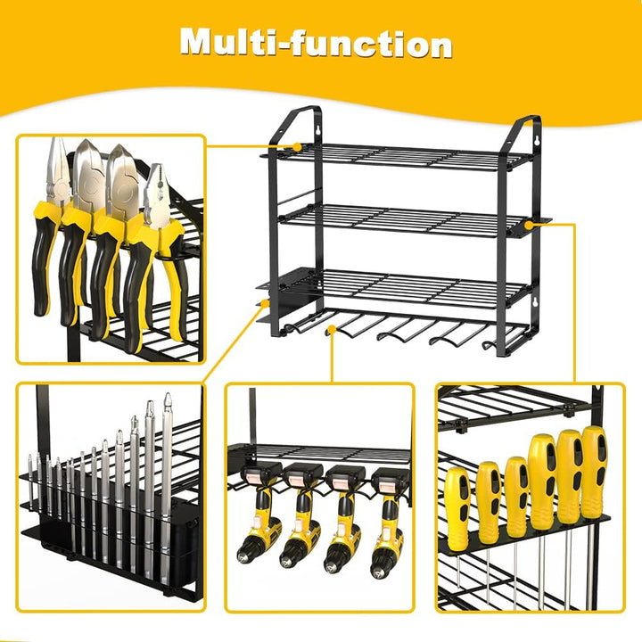 Power Tool Organizer Elektrowerkzeug Organizer Bohrhalter Wandhalterung, Hochleistungs Metall Werkze