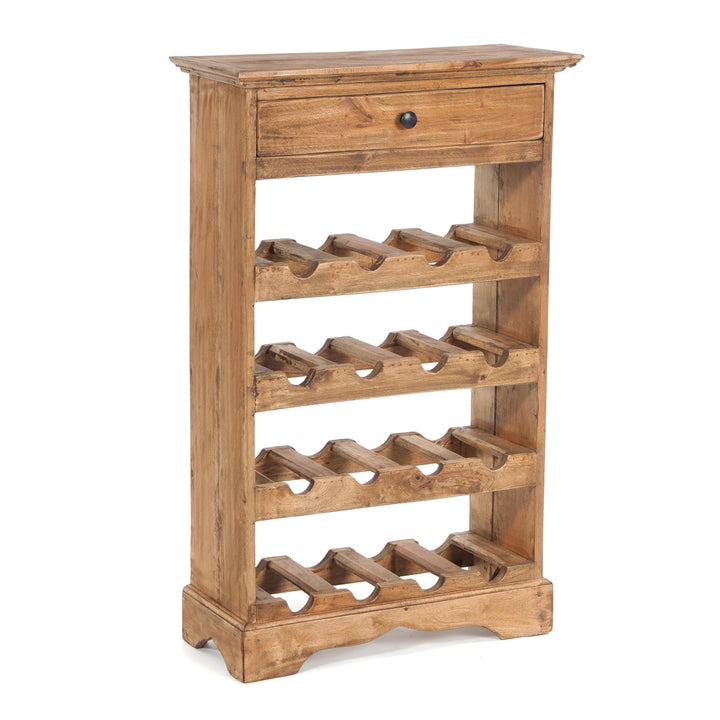 DESIGN DELIGHTS rustikales WEINREGAL Cortez 85 | 85x55cm(HxB) Massivholz | Flaschenregal, Weinflasch