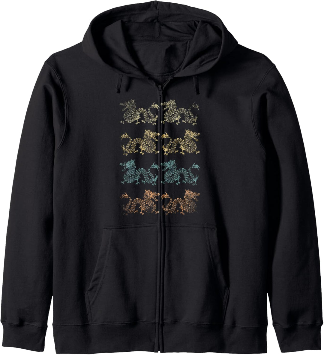 Asiatische Kreatur Mystik Fantasy Tier Chinesischer Drache Kapuzenjacke