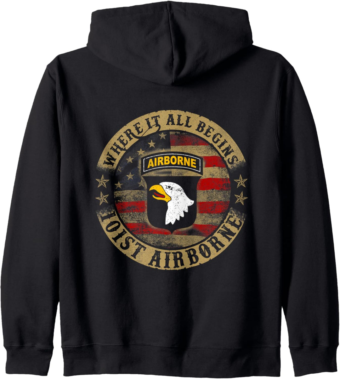 Wo alles beginnt 101. Airborne Army Kapuzenjacke
