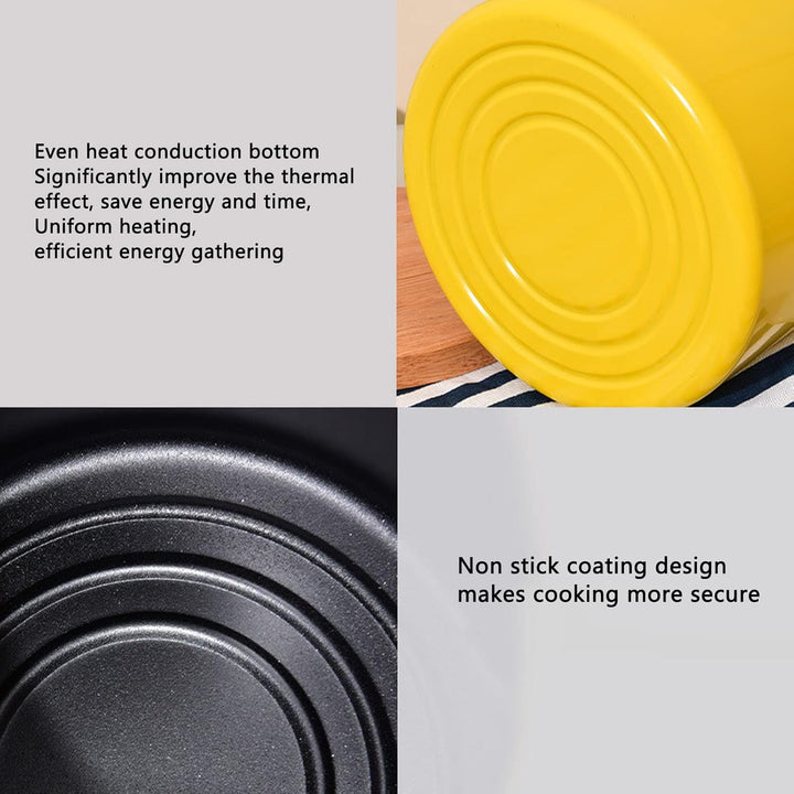 Ejoyous 3L Mini Fritteusentopf, Frittiertopf Friteuse mit Siebkorb Edelstahl-Spargeltopf mit Glasdec