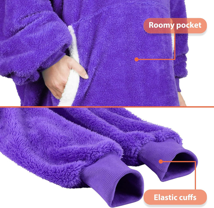 Catalonia Classy Decke mit Ärmel Oversize Hoodie Kuscheldecke-Kuscheldecke Zum Anziehen mit Ärmeln u