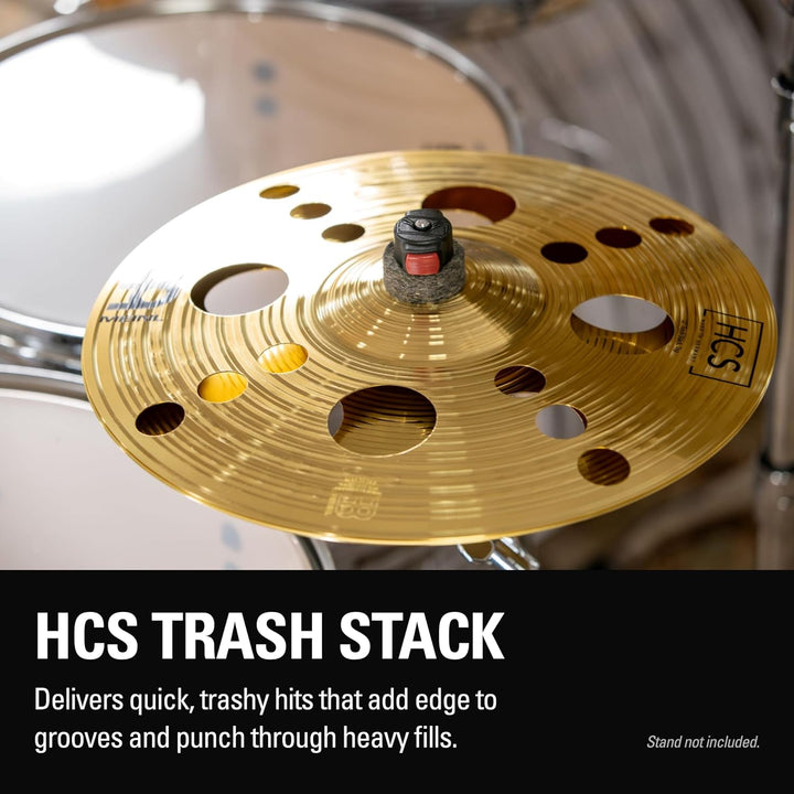 Meinl Cymbals HCS Trash Stack 12 Zoll (Video) Schlagzeug Becken (30,48cm) Messing, Traditionelles Fi