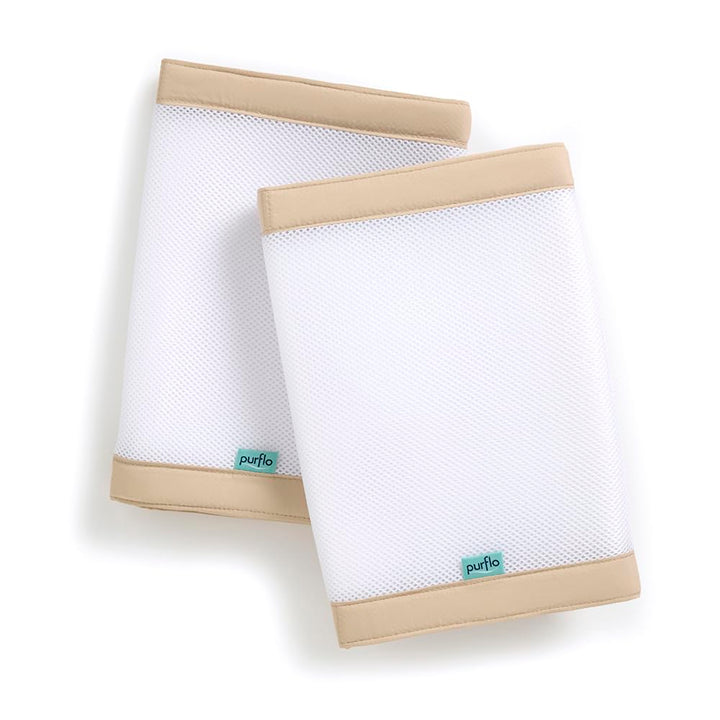 PurFlo Atmungsaktive Bettumrandung (2 Stück), sichere Alternative zu traditionellen Babybetten, masc