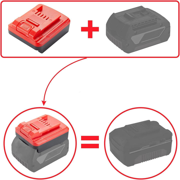 Adapter Konverter für Bosch 18V Li-Ion Akku auf für Einhell 18V Li-Ion Elektrowerkzeug Akku (Keine B