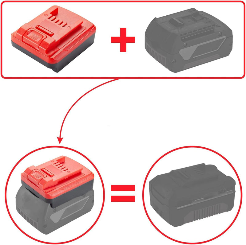 Adapter Konverter für Bosch 18V Li-Ion Akku auf für Einhell 18V Li-Ion Elektrowerkzeug Akku (Keine B