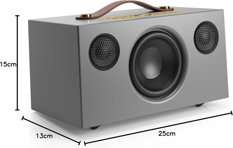 Audio Pro C5 MKII - Tragbarer Multiroom Lautsprecher mit Bluetooth & WiFi - Kabelloser Smart Speaker