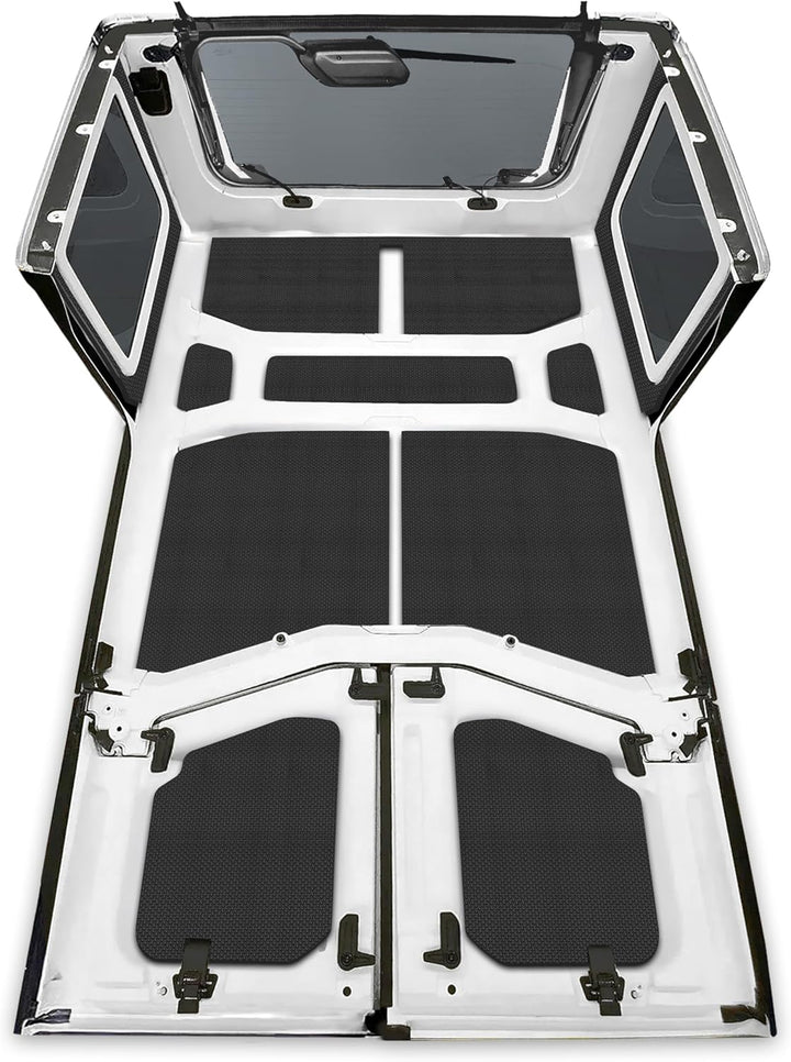 Design Engineering 050178 Boom Mat Black Complete Sound Deadening Kit Compatible with 4 Door Jeep Wr