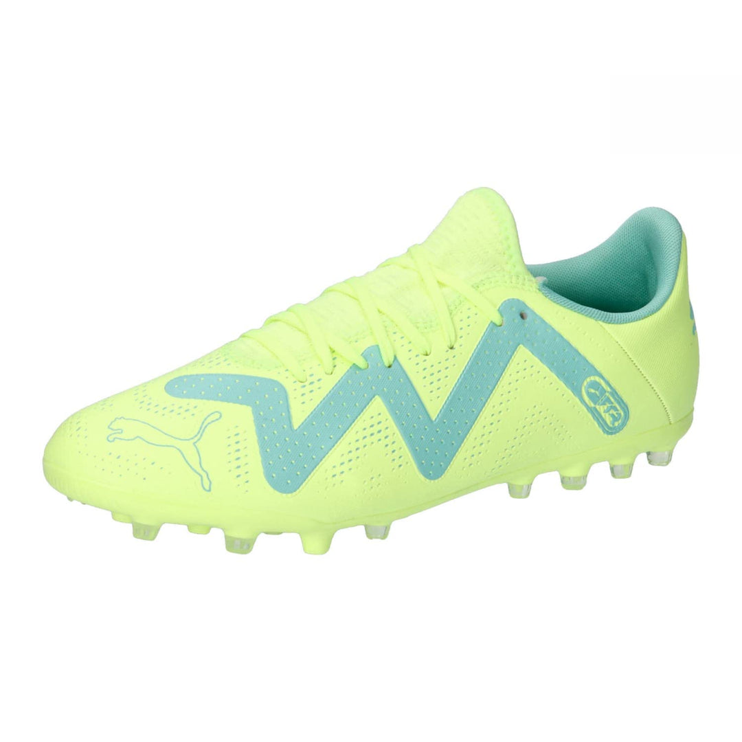PUMA Herren Future Play Mg Fussballschuh 41 EU Fast Yellow Puma Black Electric Peppermint, 41 EU Fas